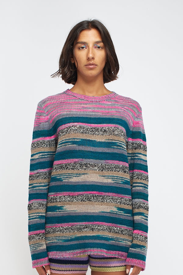 HANDSPUN HAZY PICASSO CREW - 3