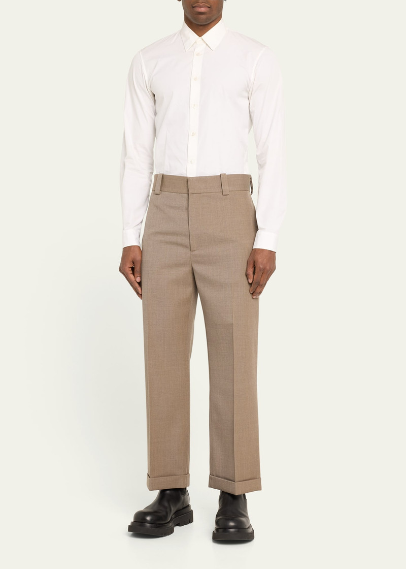 Bottega Veneta Men's Melange Wool Trousers outlook