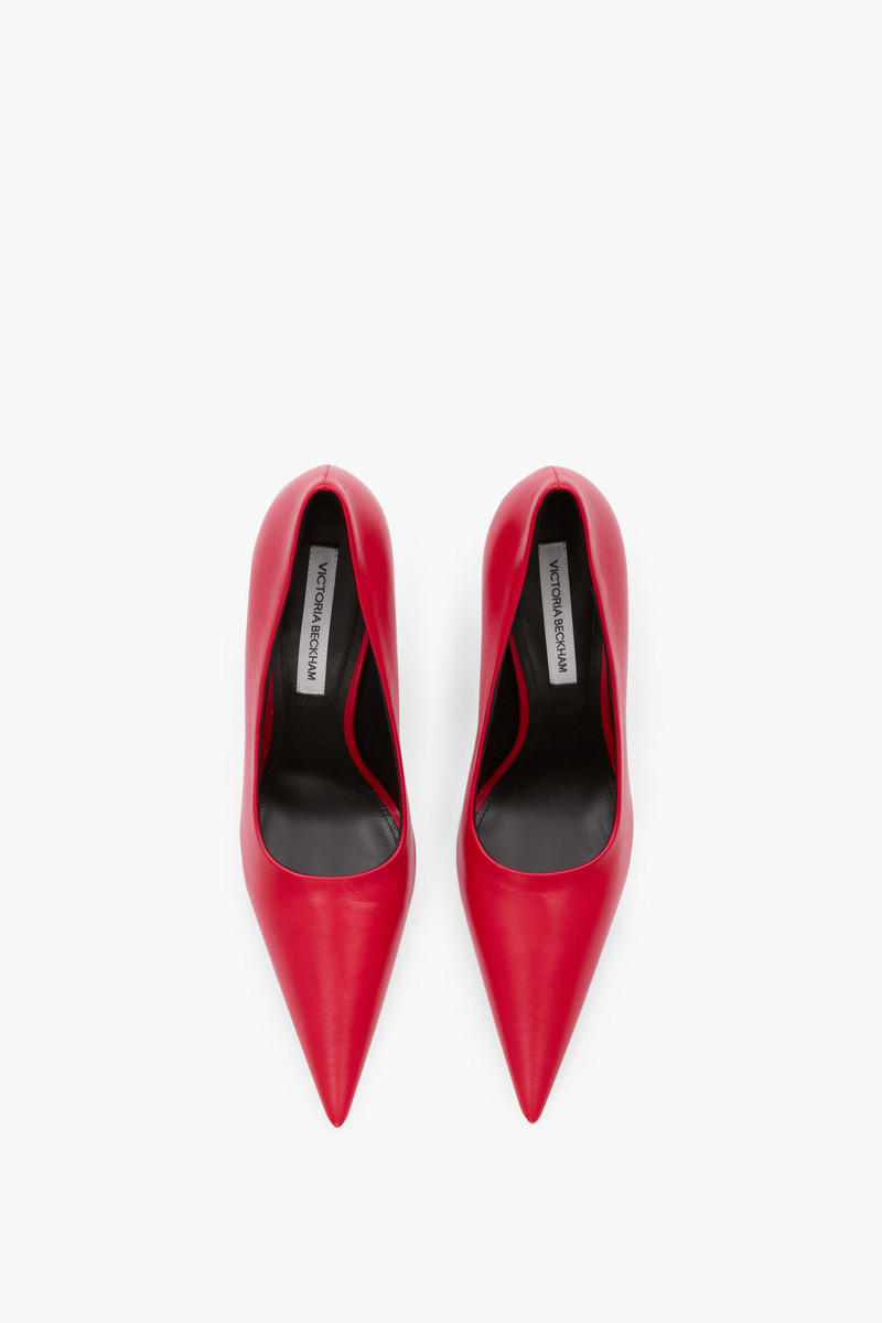 Victoria Stiletto Pump 100 In Red Leather 4