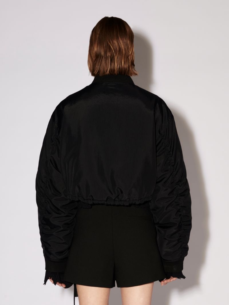 CROPPED PATCH BOMBER - 5