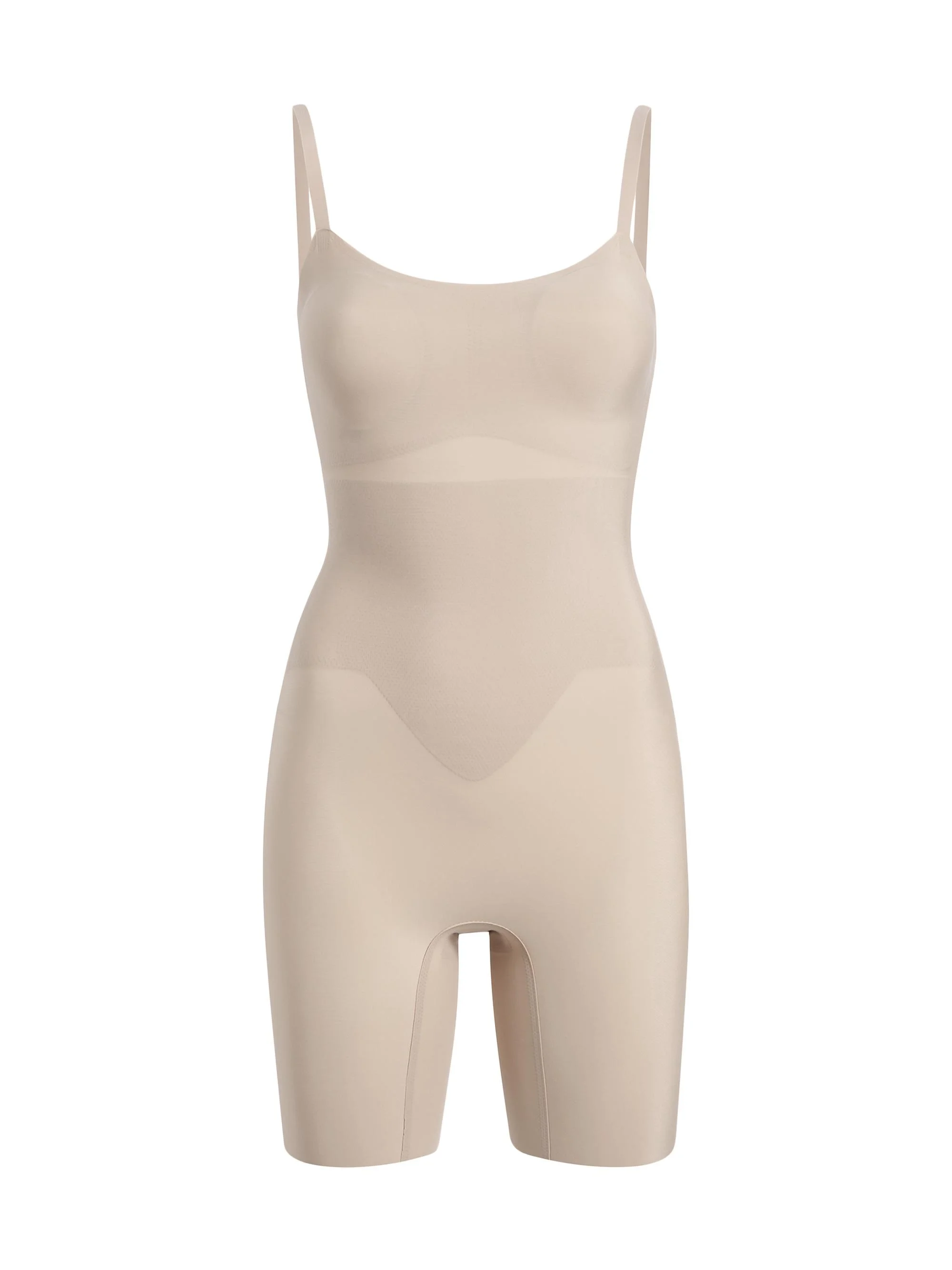 Women's Zone Smoothing Stretch Bodysuit - Beige - 1