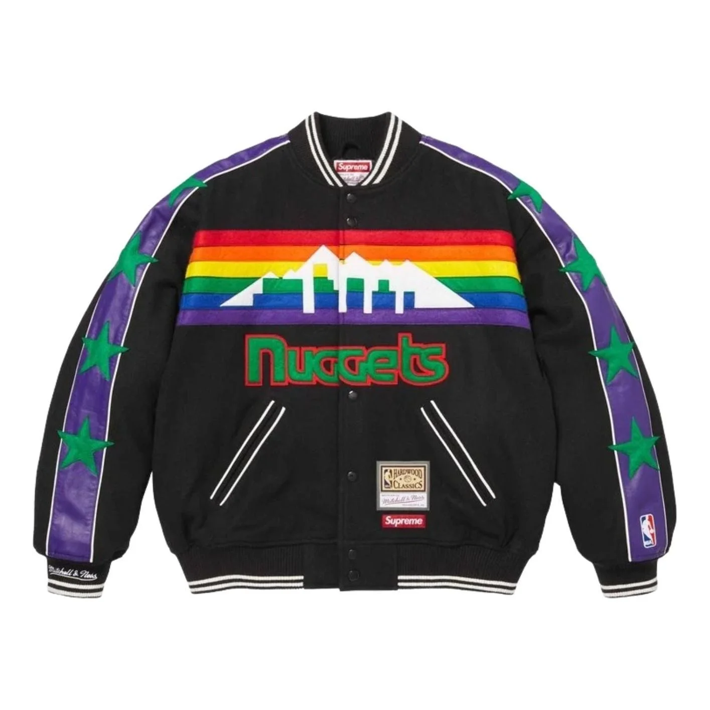 Supreme x Mitchell & Ness SS26 Teams Varsity Jacket 'Black' SUP-SS26-281-BLK - 1