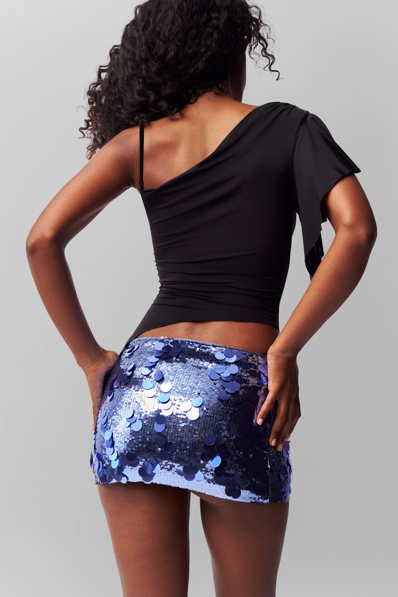 GUIZIO LOW RISE PAILLETTE SKIRT outlook