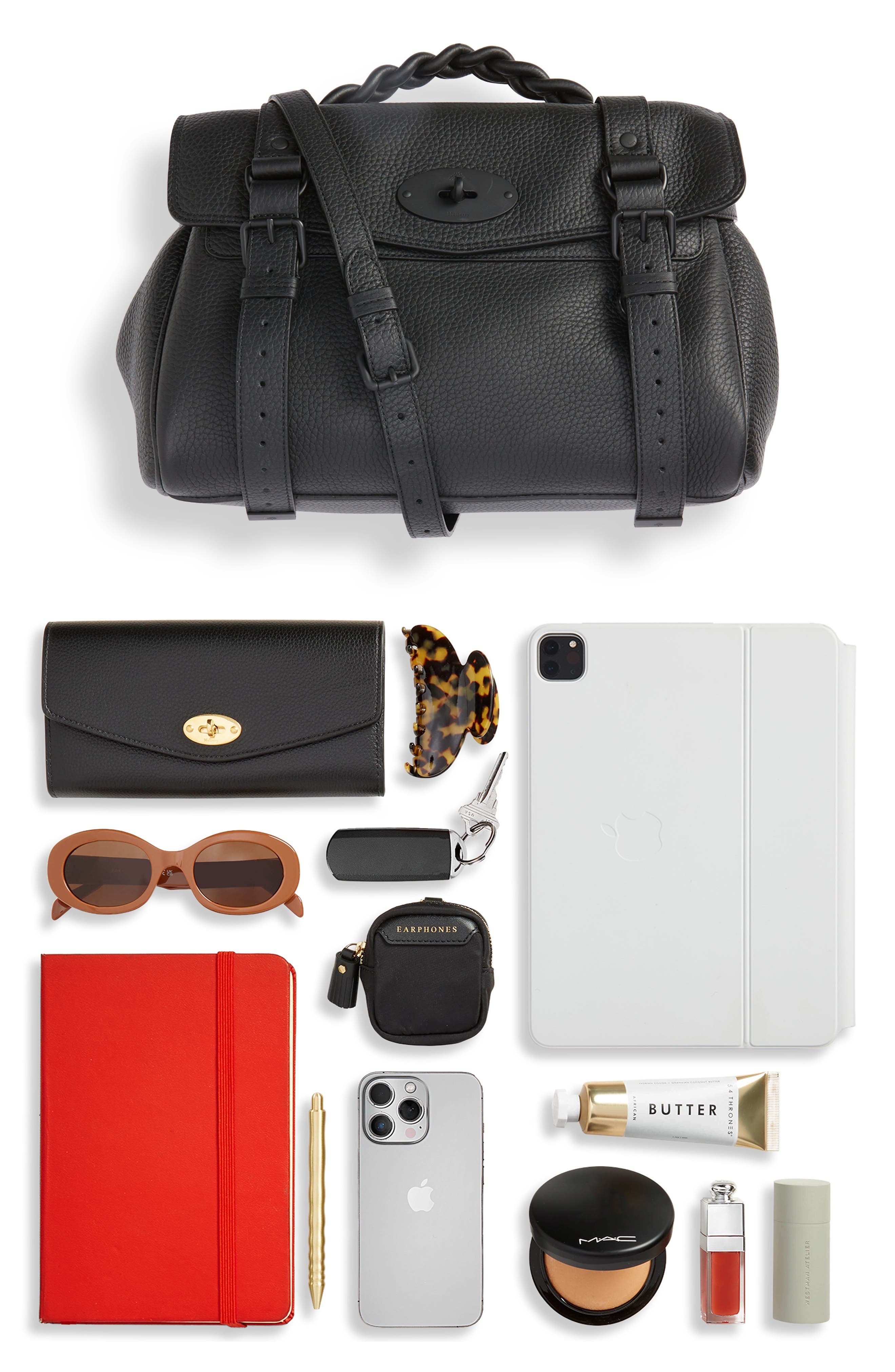 Alexa Heavy Grain Leather Top Handle Bag - 7