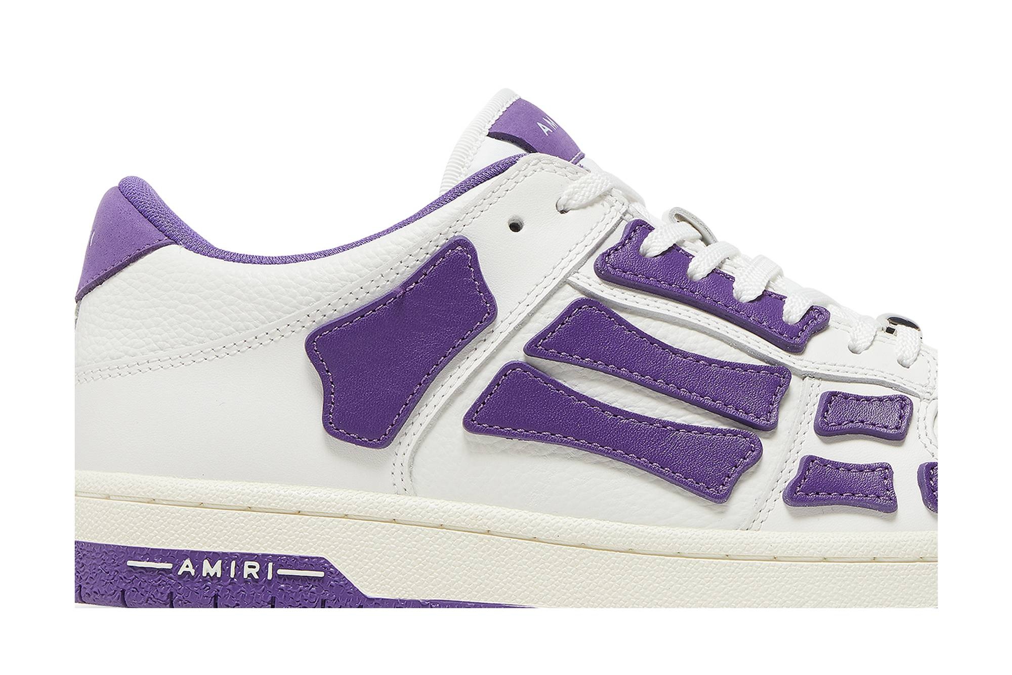 Amiri Skel Top Low 'White Purple' - 2
