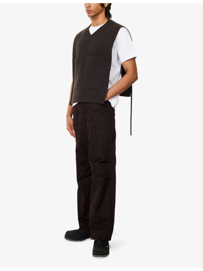 Craig Green V-Neck Contrast-Trim Knitted Vest outlook