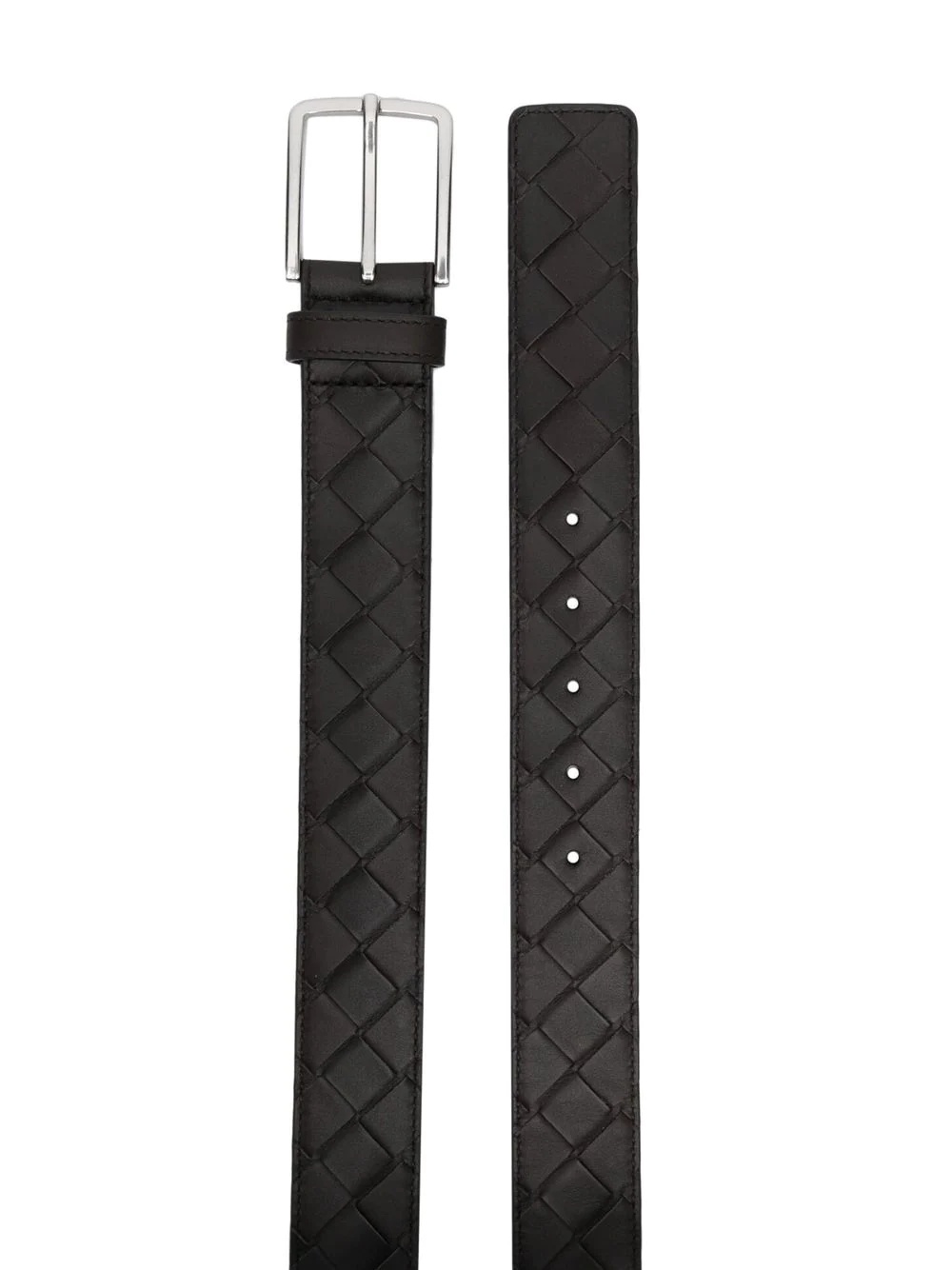 Intrecciato-design buckle belt - 2