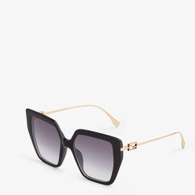 FENDI Black acetate and metal sunglasses outlook