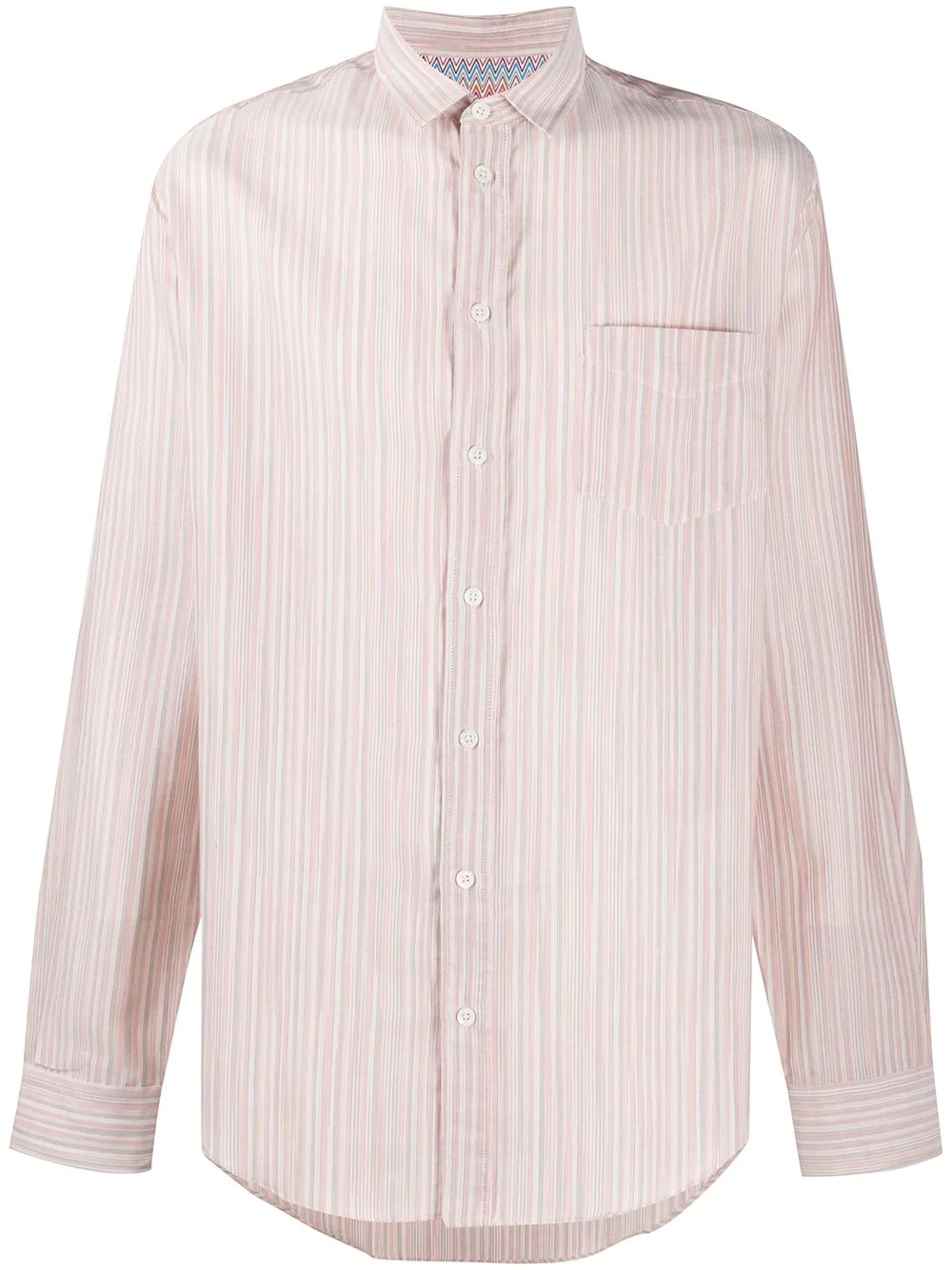 striped long-sleeve shirt - 1