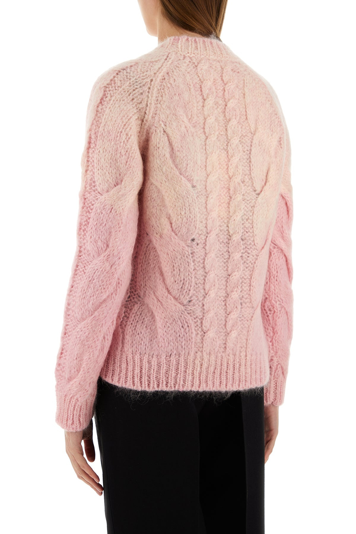 Pink mohair blend sweater - 4