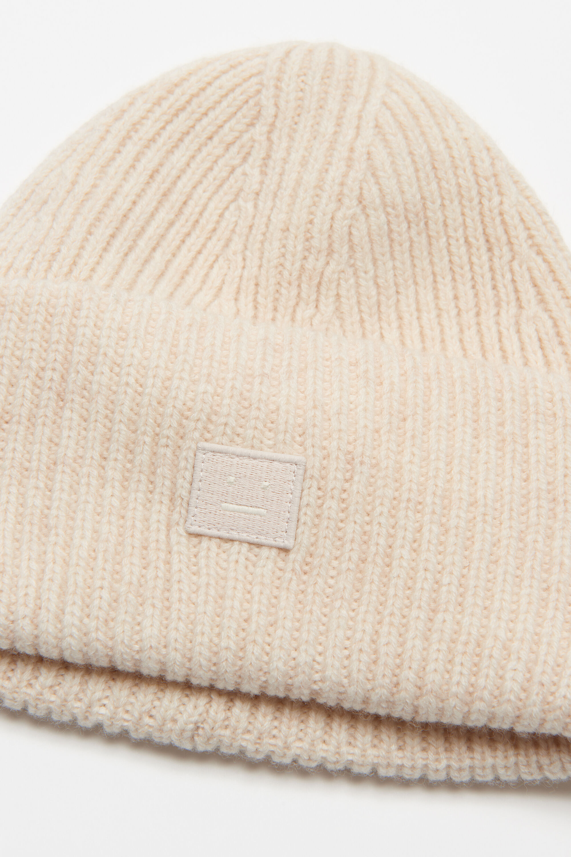 Small face logo beanie - Oatmeal melange - 3