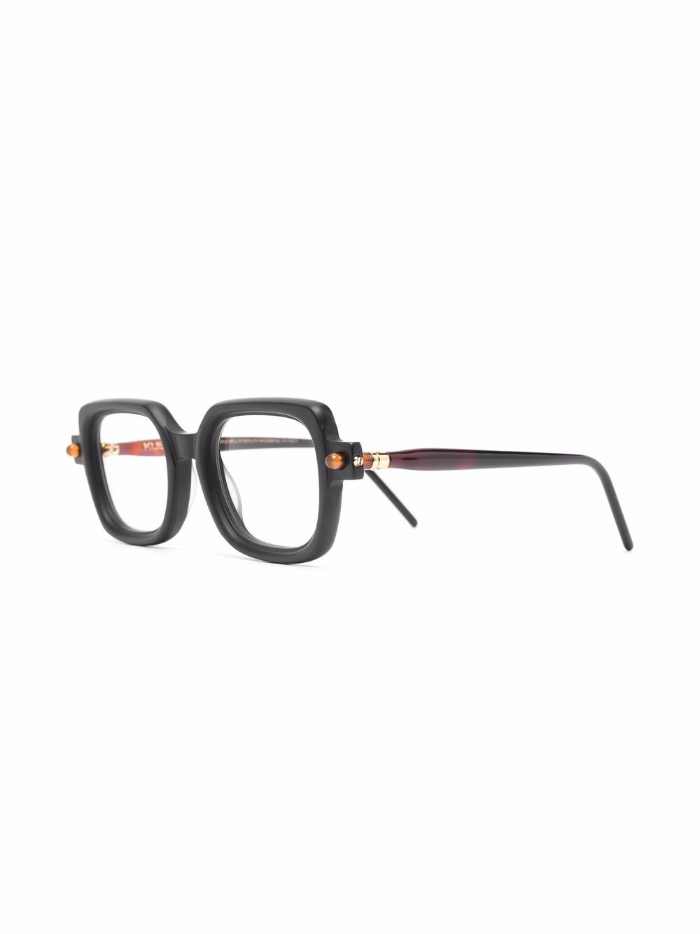 tortoiseshell-effect square-frame glasses - 2