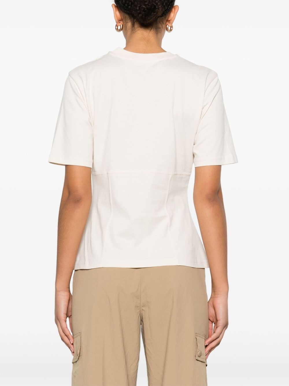 hand-beaded cotton T-shirt - 4
