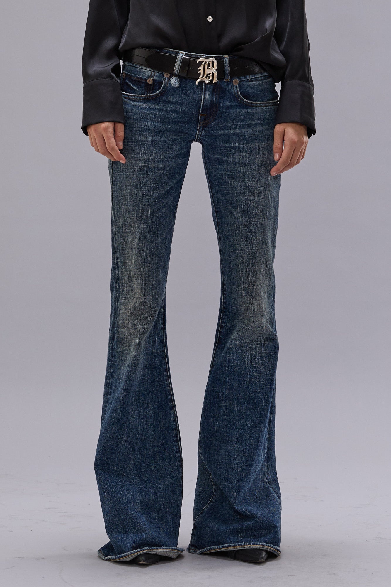 OVERFLOW BOY FLARE - MIRE BLUE STRETCH - 2