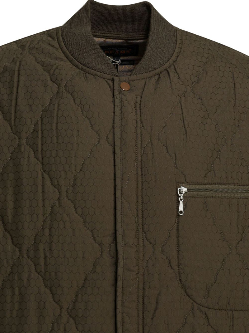 quilted-effect zip-pocket coat 3