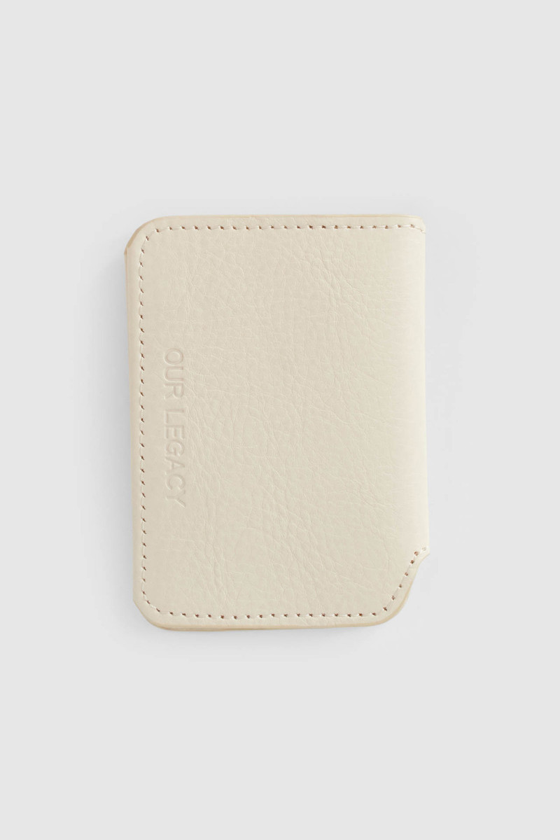 Card Case Deep Ecru Leather 1