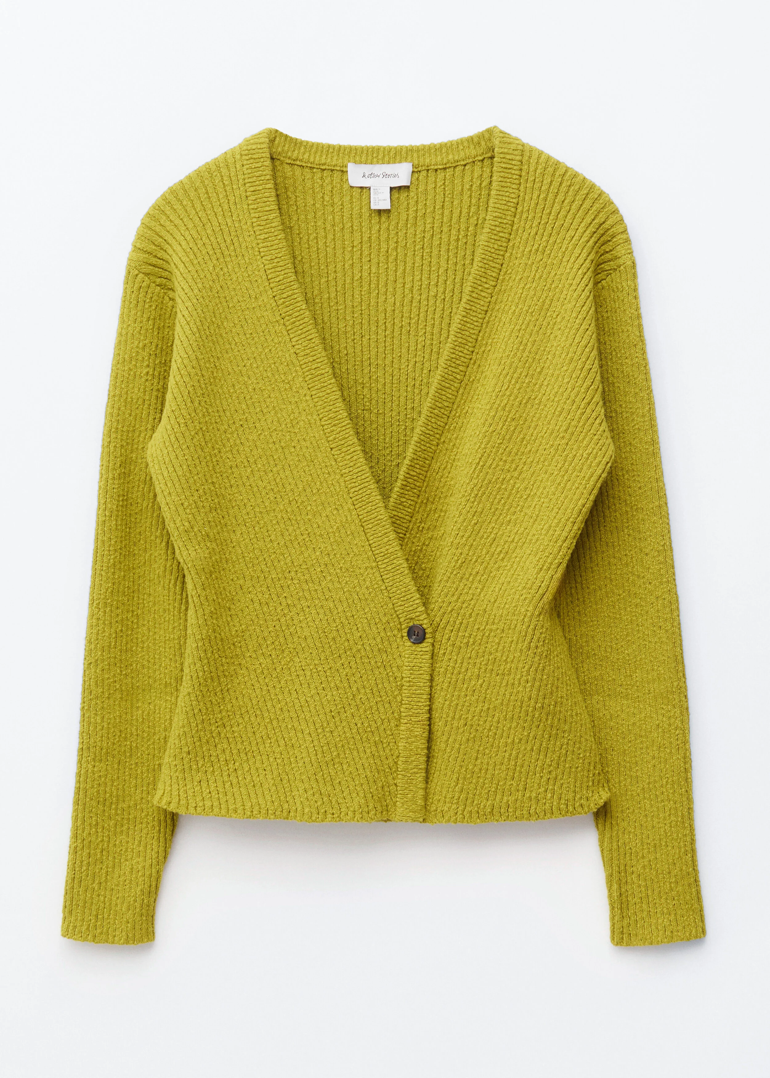 Ribbed Cardigan - 1
