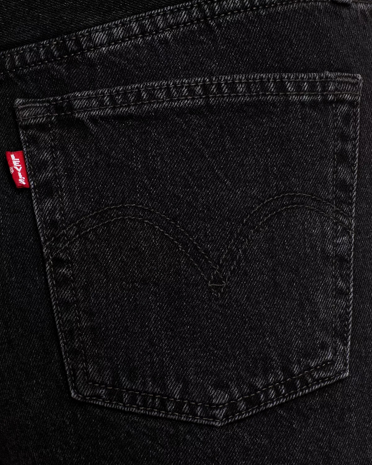 501 Mid Thigh Denim Shorts in Lunar Black - 12