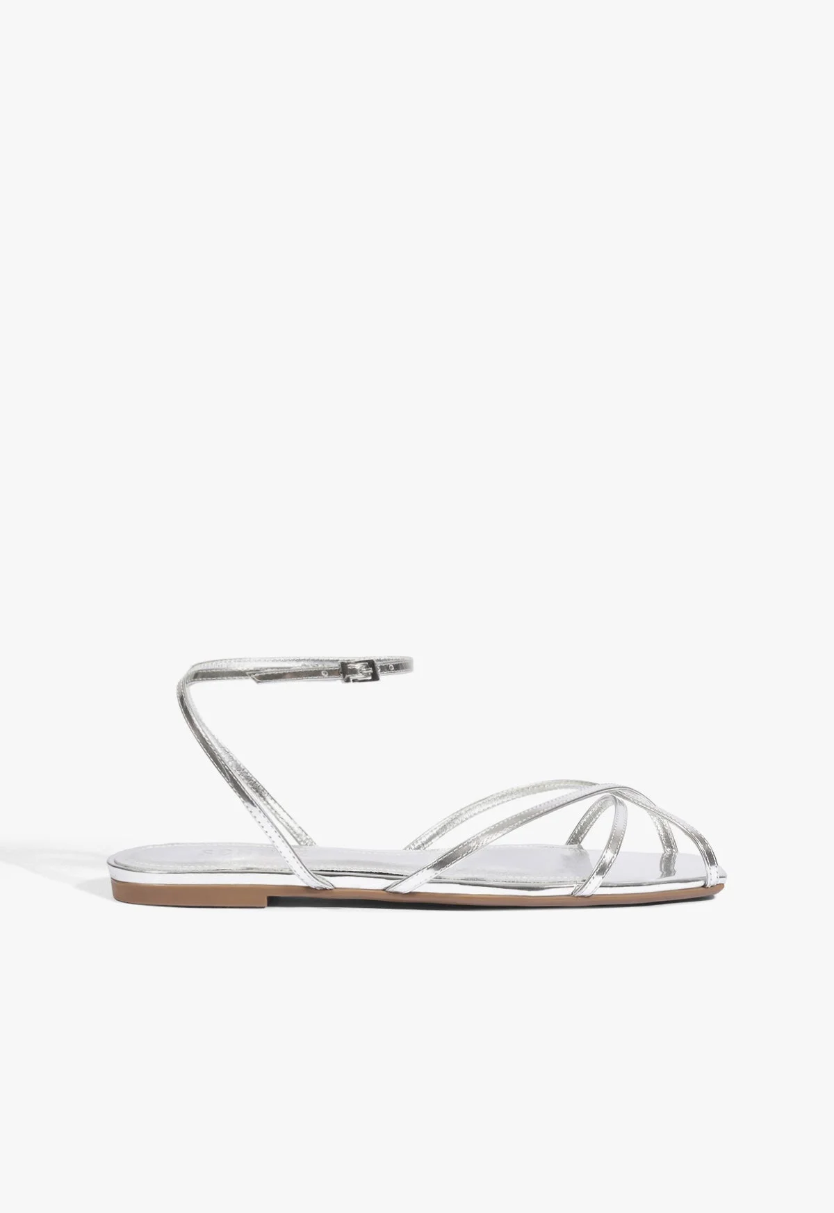 Caeline Buckle Metallic Sandal - 1
