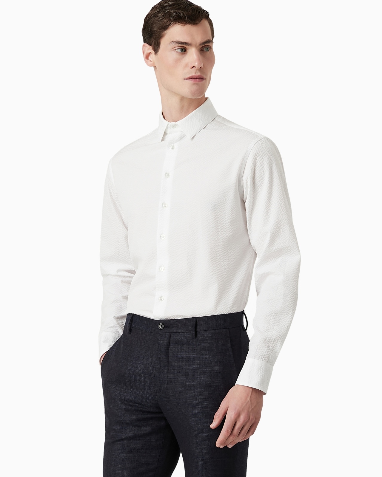 Regular-fit cotton-seersucker shirt - 2