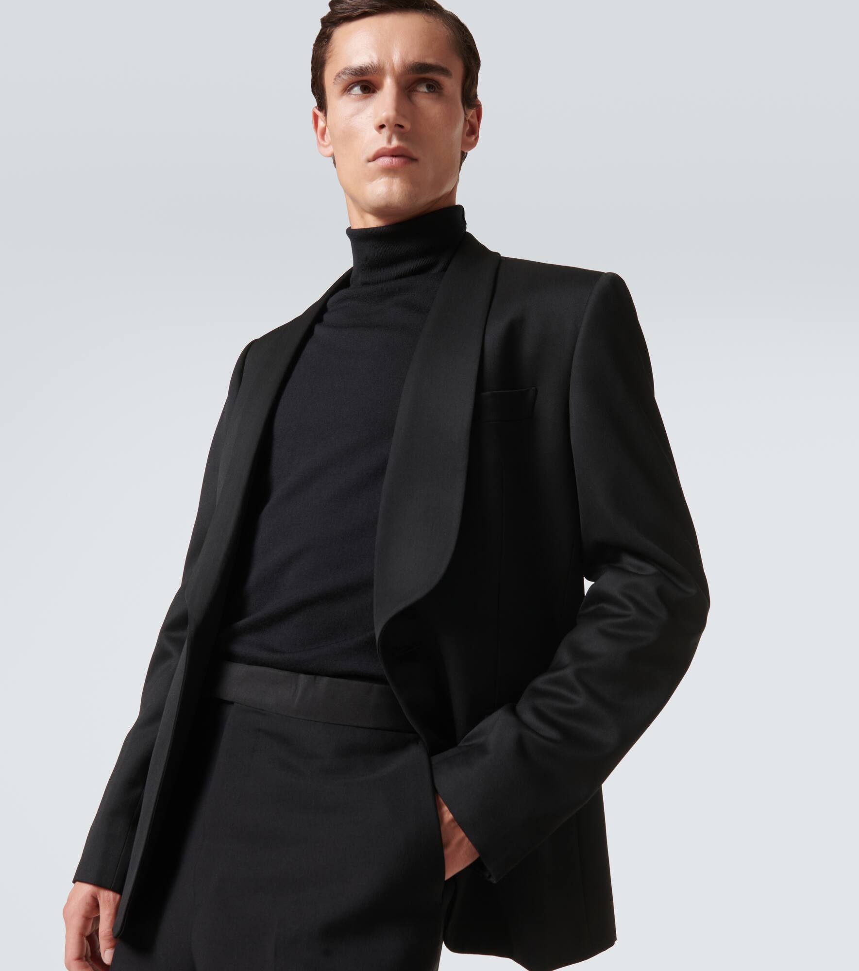Single-breasted wool suit - 7