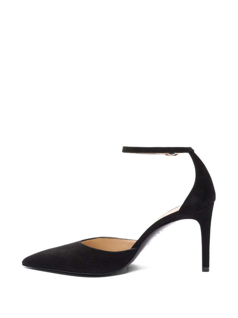85mm ankle-strap pointed pumps 4