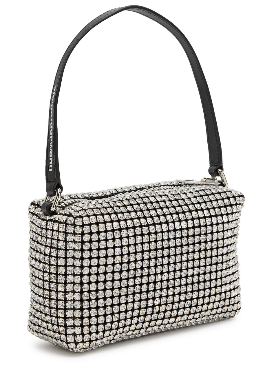 Alexander Wang Heirness Crystal-embellished Mesh top Handle bag - 2