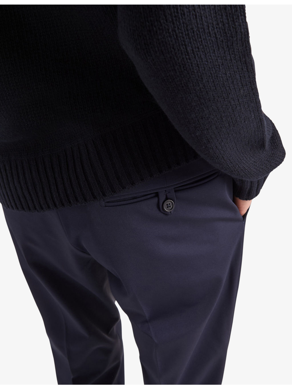 Slim-fit straight-leg woven trousers - 5