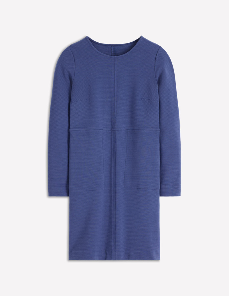 Cornelia Ottoman Dress-Denim Blue 1