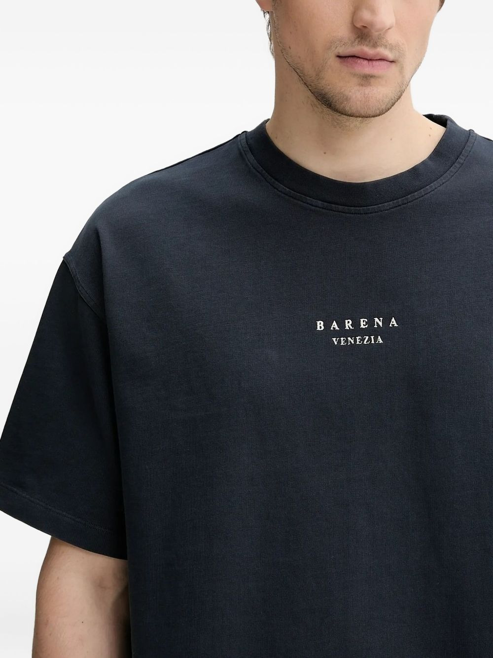 logo-embroidered T-shirt - 3