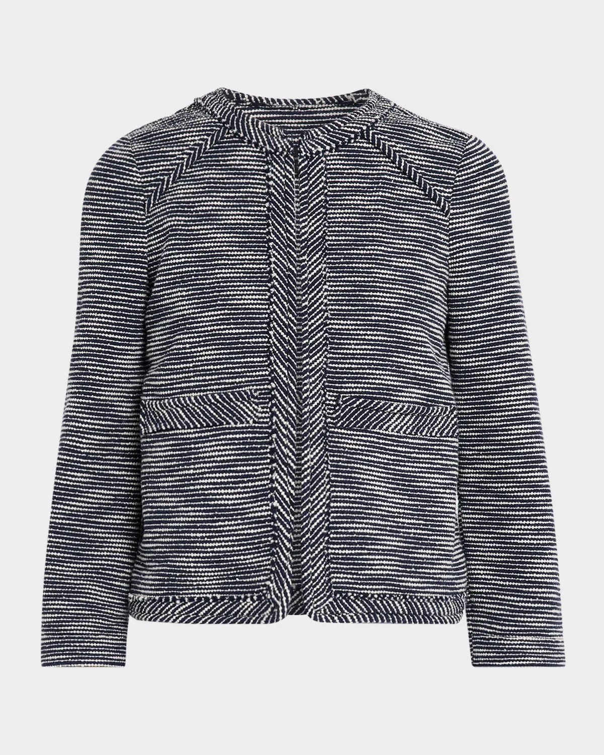 Clarice Striped Woven Jacket - 1