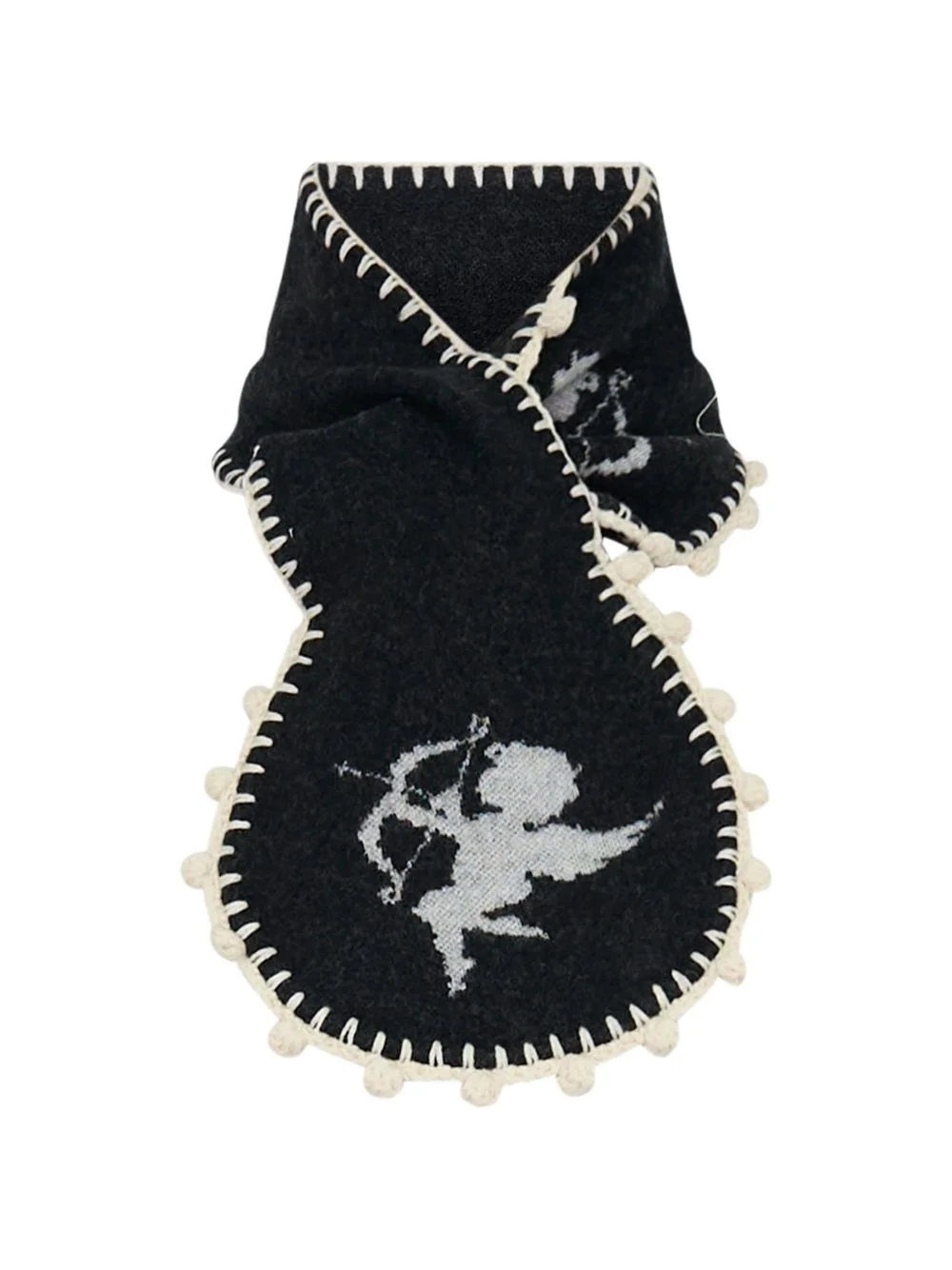 Cupid intarsia-knit scarf - 1