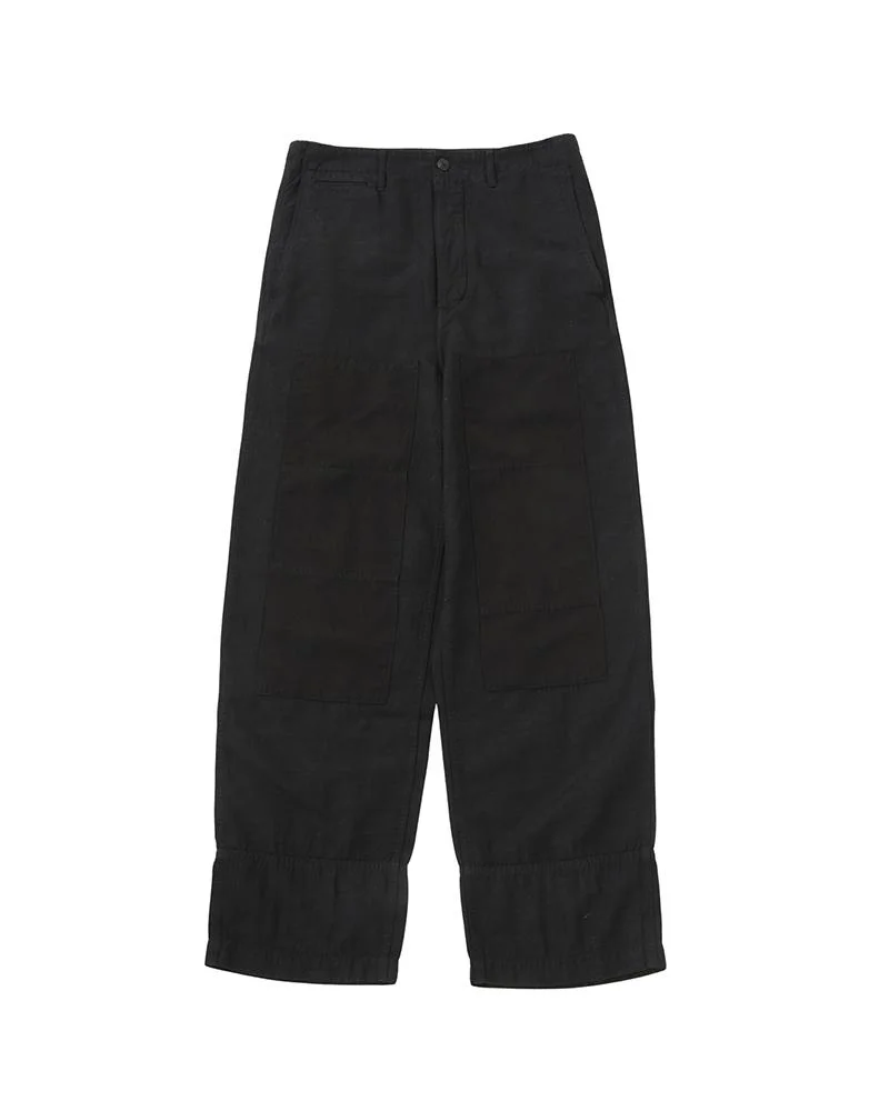 EX WIDE CHINO PANTS BLACK - 1