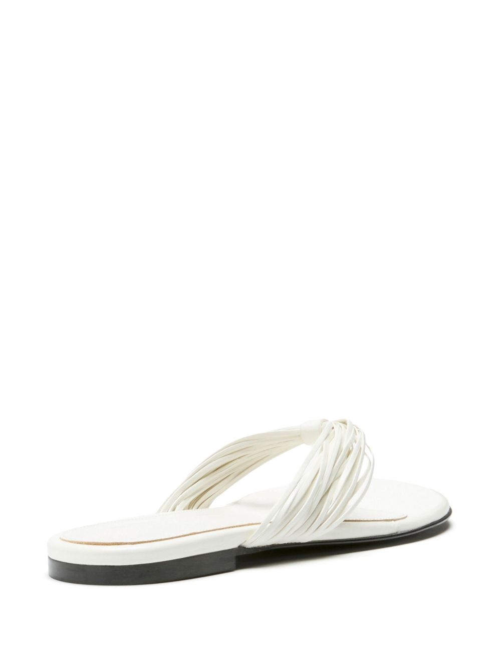 pleated-strap flat sandals - 3