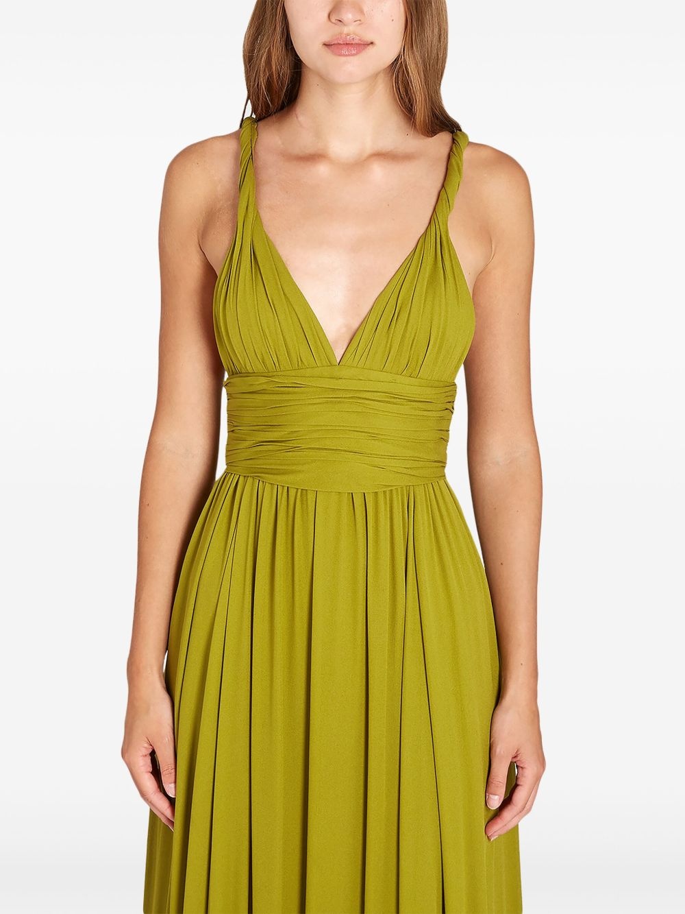 draped maxi dress - 5