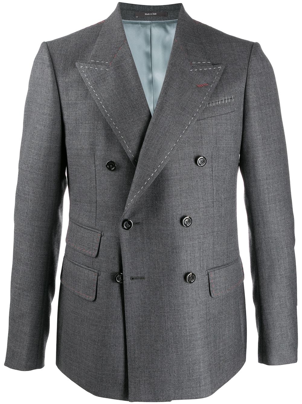 stitching detailed tailored blazer  - 1