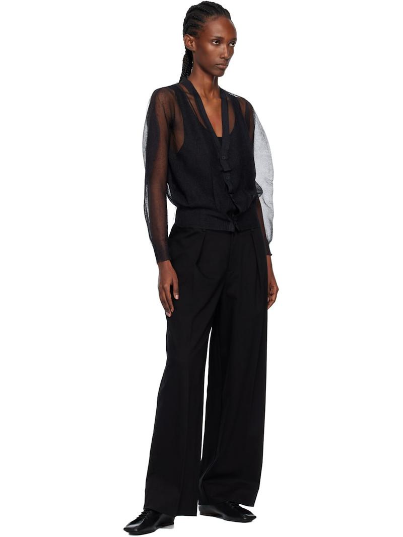 ISSEY MIYAKE Black Encase Cardigan outlook