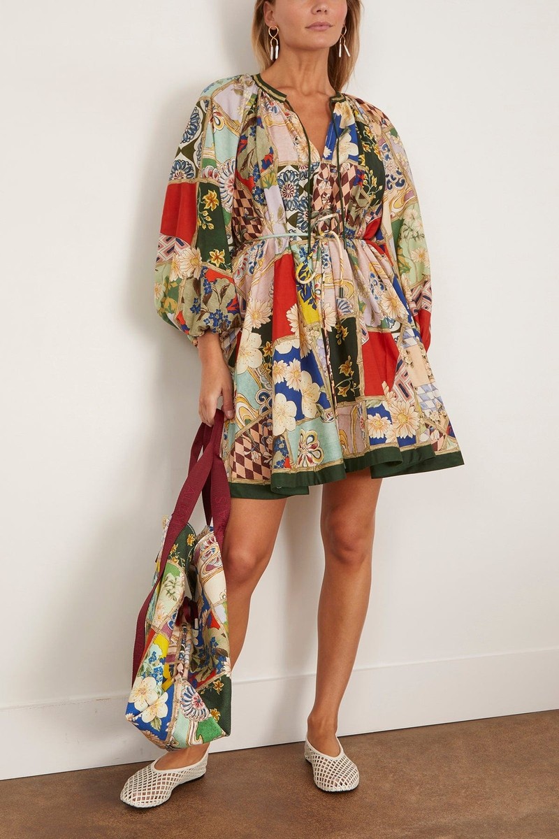 ALÉMAIS Bianca Mini Dress in Multi outlook