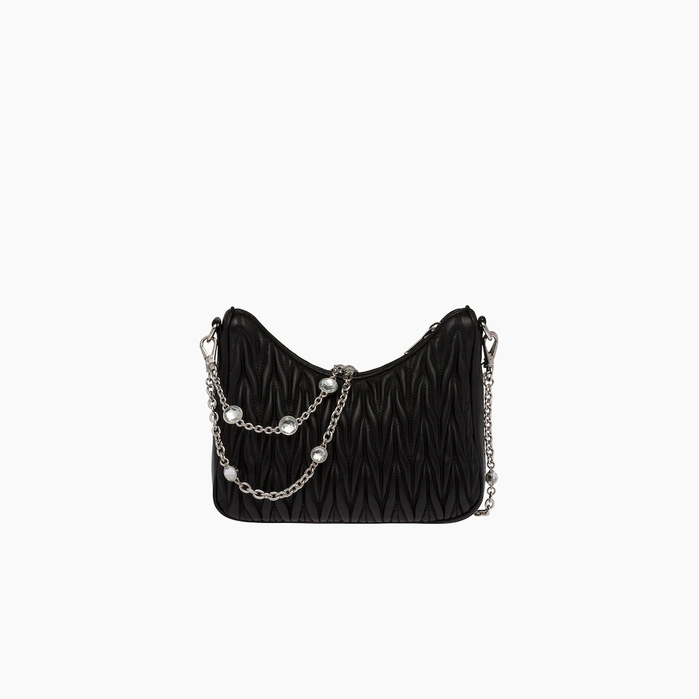 Matelassé nappa leather shoulder bag - 4