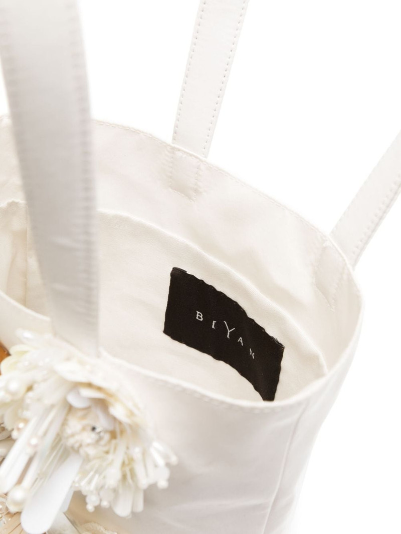 flower-detailing tote bag 5