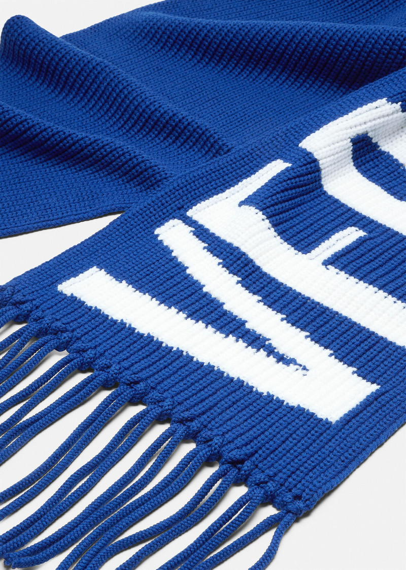 Logo Wool Intarsia Scarf 3