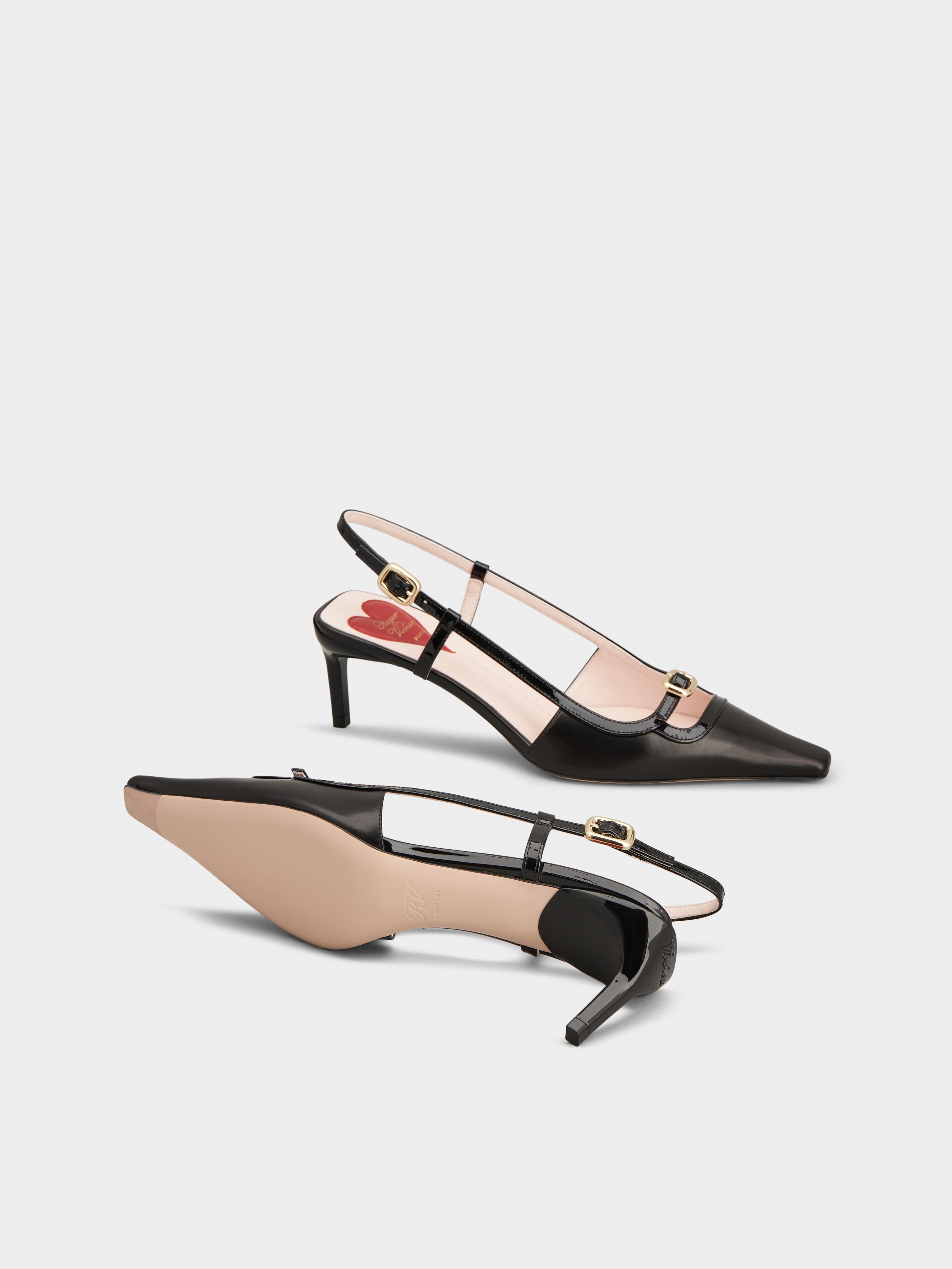 Viv' Canard Slingback Pumps in leather - 6