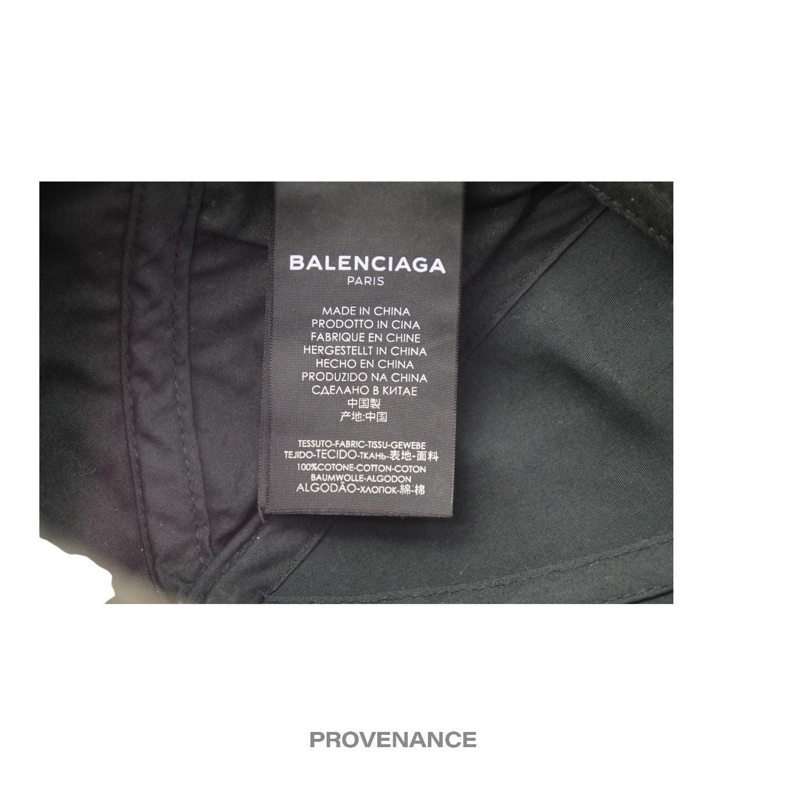 Balenciaga BB Europe Embroidered Cap - Washed Black - 8