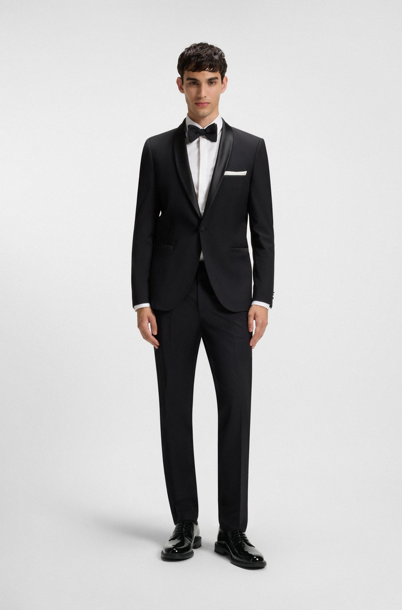 HUGO PATENT-LEATHER DERBY SHOES WITH EMBOSSED LOGO outlook