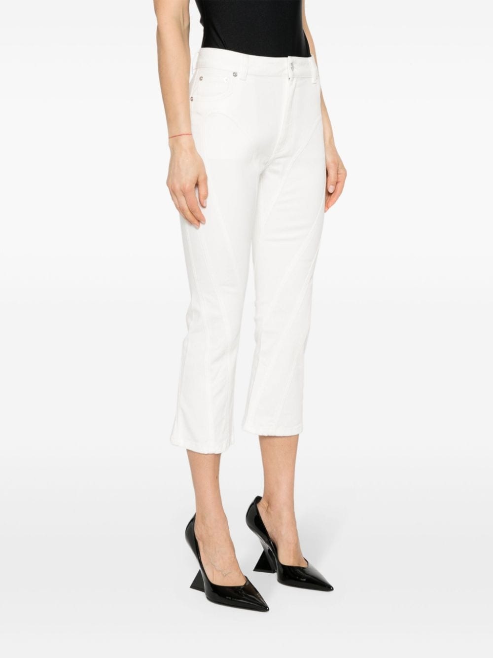 high-rise cropped jeans - 3