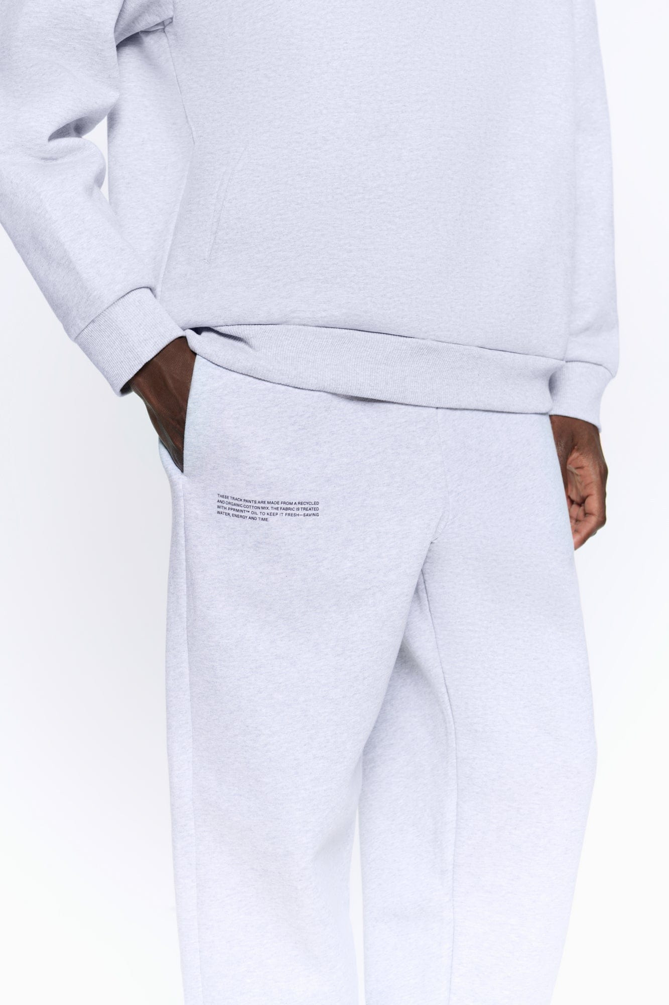 Mens 365 Heavyweight Track Pants - Grey Marl - 4