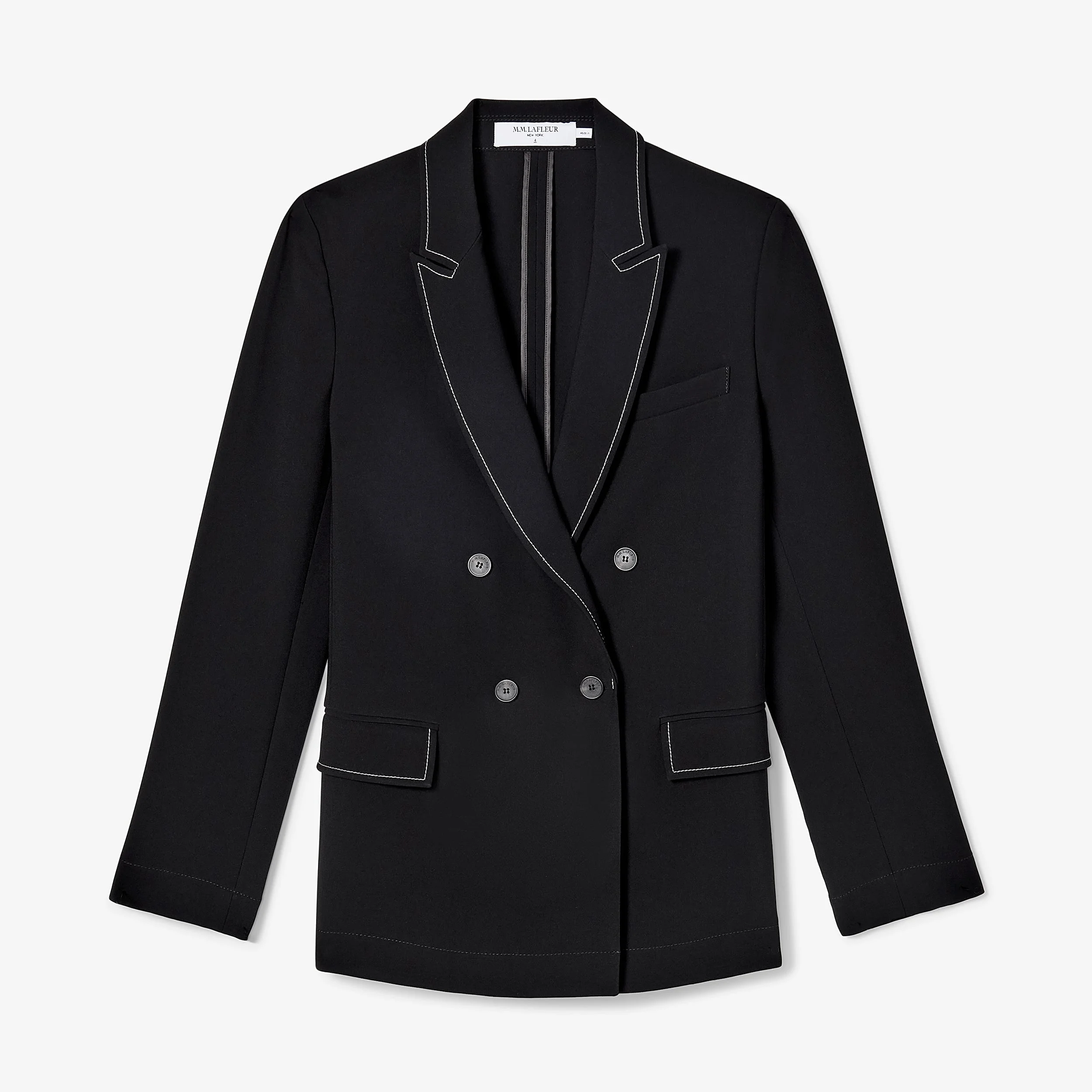 O'Hara Effortless Blazer - Everyday Crepe with Topstitch - 1
