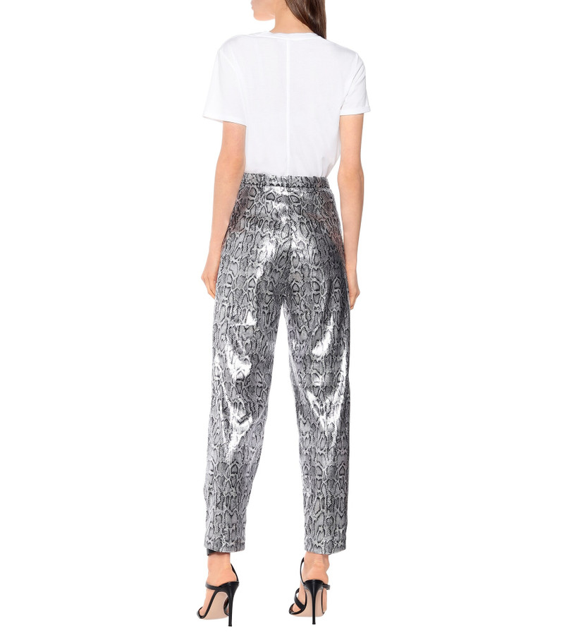 Snake-effect high-rise pants 3