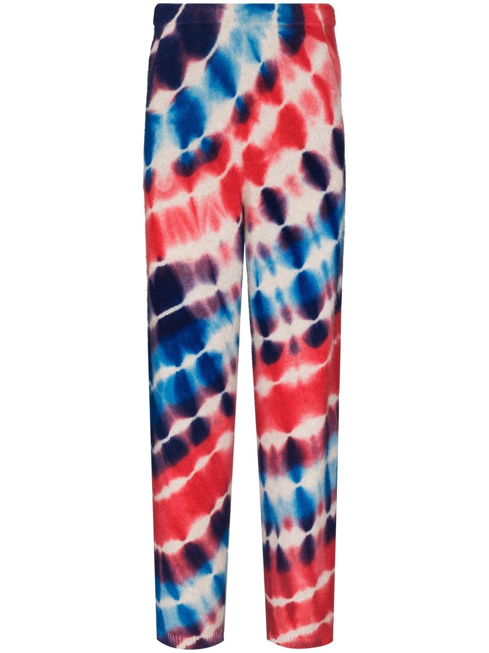 tie-dye print track pants - 1