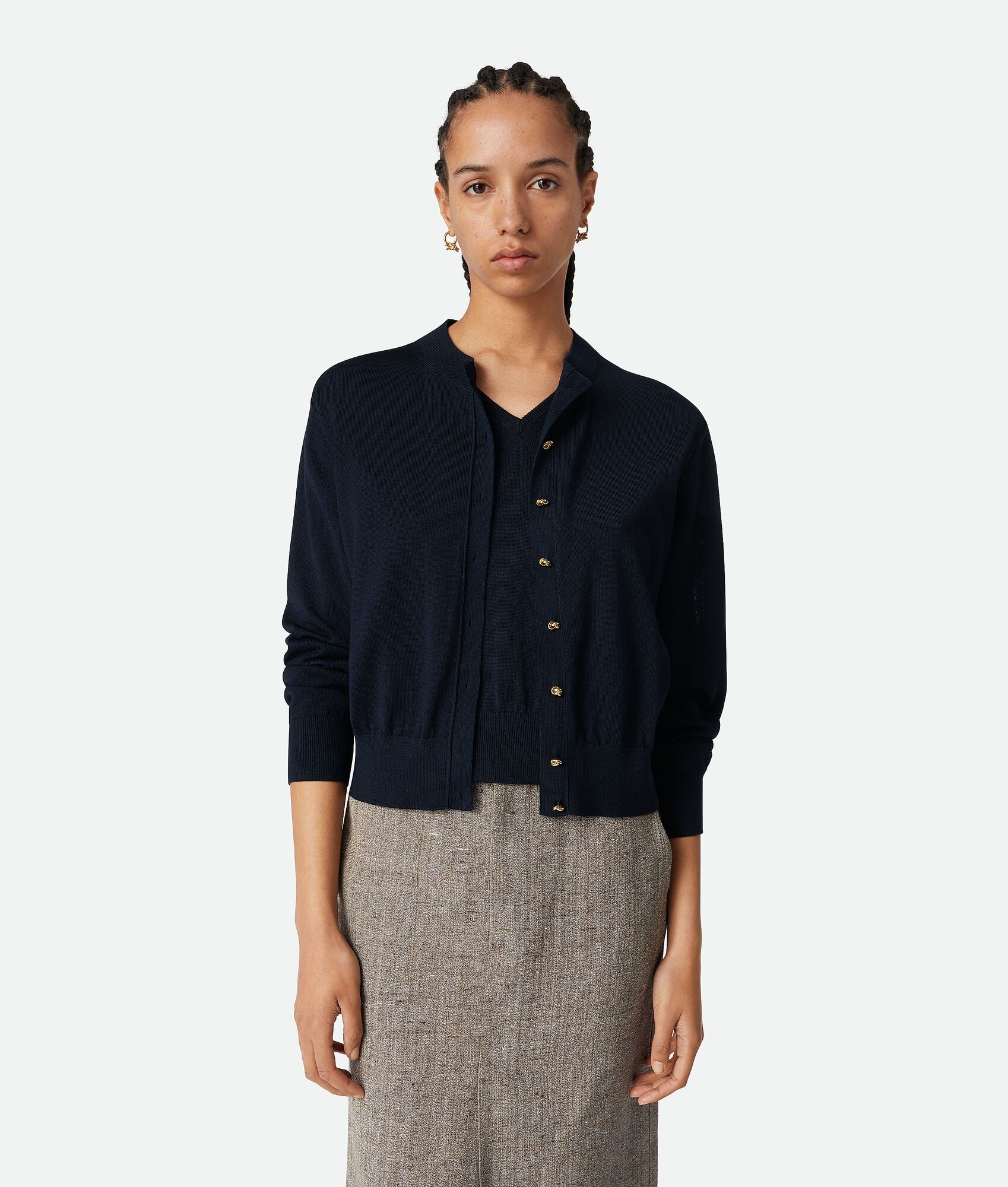 Cotton And Viscose Twinset - 9